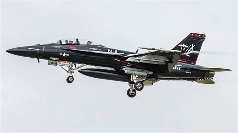 F/A-18 Super Hornet In Retro Gloss Black Paint Scheme Emerges