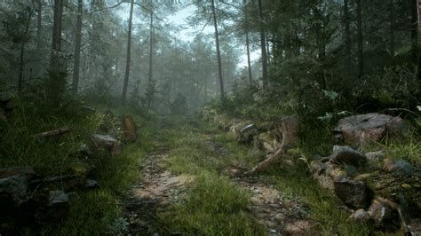 Forest Level in UE4 Tutorial Part 2 的图像结果
