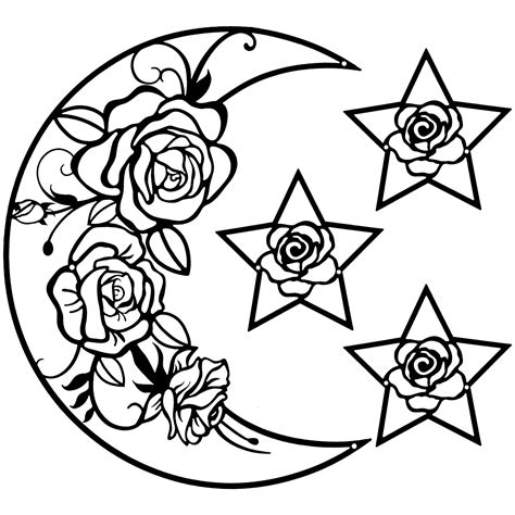 Buy 4 Pieces Moon Wall Decor Metal Moon Ramadan Phase Wall Hanging ...