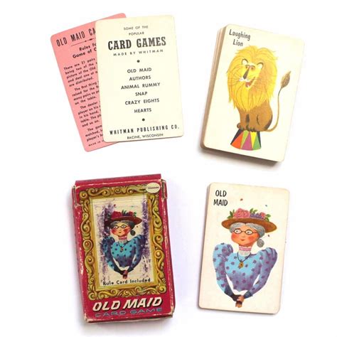 Vintage Whitman Old Maid Card Deck Game No. 4109 Complete! | #1911426962