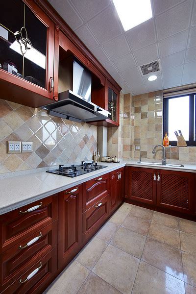 120平米现代风格三居室厨房装修效果图-家装效果图_装一网装修效果图