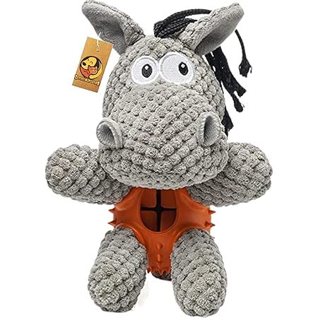 Buy Foodie Puppies Pet Crinkle Paper Plush Toy for Dogs - (Rhino Plush ...