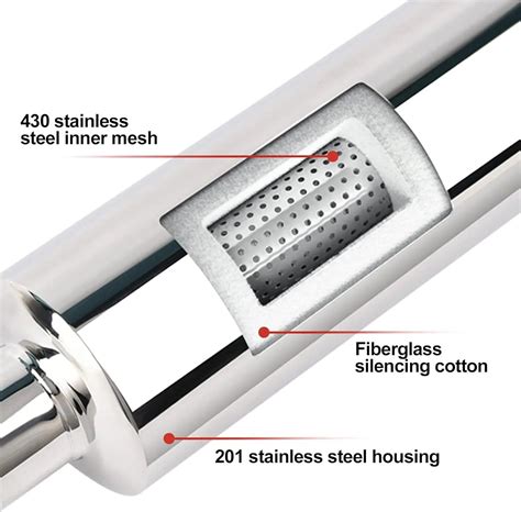 EVIL ENERGY Exhaust Resonator Muffler Stainless Steel – EVILENERGY