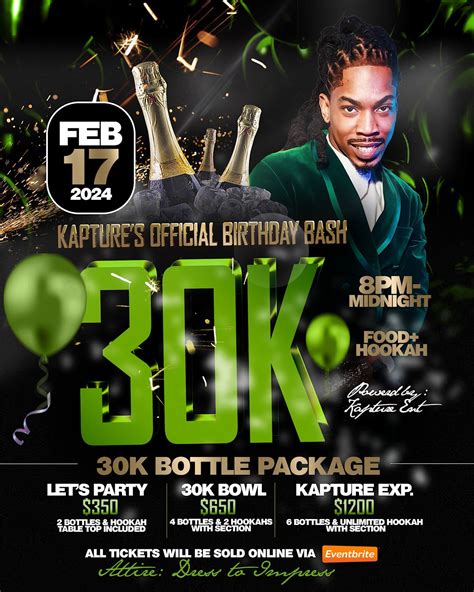 Kapture 30TH Birthday Bash, 2179 White Plains Rd, The Bronx, 17 ...