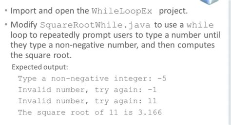 Image result for Square Root While Loop Java