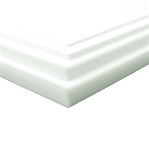 BuyPlastic White (Natural) Teflon PTFE Virgin Plastic Sheet 1/2" x 6" x ...
