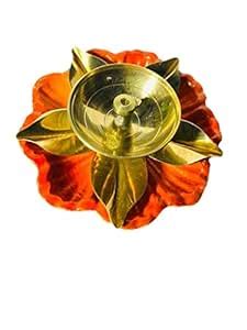 Buy Laddu gopal Brass and Lotus Shape Akahnd Diya/Oil Lamp/Kamal Patta ...