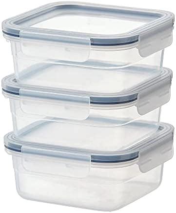 Buy Ikea Plastic Containers - 20 oz, 3 Piece, Yellow Online at Low ...