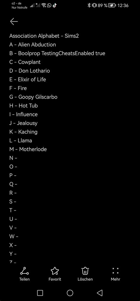 N stands for? : r/sims2