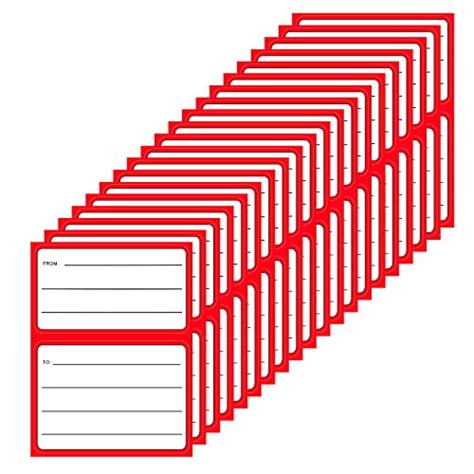 Buy 50 Sheets to/from Address Mailing Labels, 4.5 x 3.5 Inch Blank Mail ...