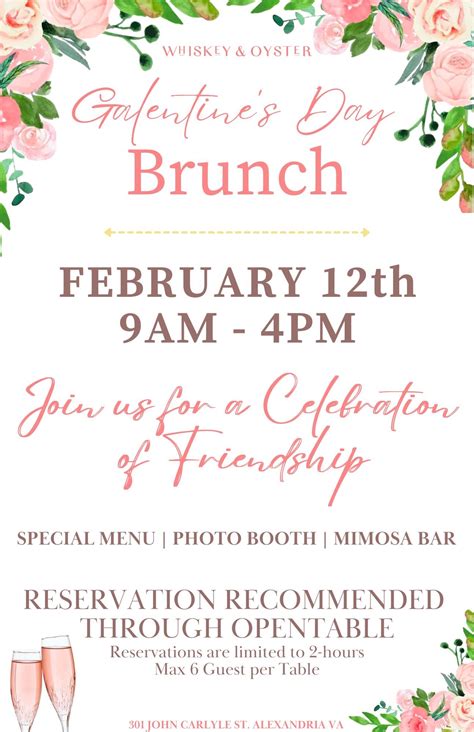 Still Time to be Part of Galentine's Celebrations at Whiskey & Oyster ...