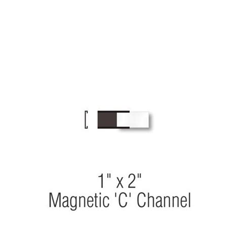 Magnetic C Channel Label Holders 1x2 Label Holder Magneticcchannel 25 ...