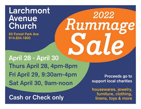 Rummage Sale – Larchmont Avenue Church