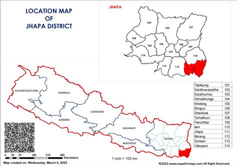 Jhapa | Maps of Nepal