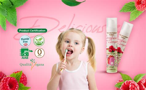 Buy Azeta bio Organic Baby Toothpaste Raspberry Flavor, 50ml Online at ...