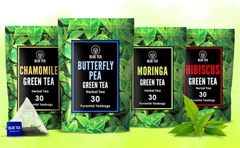 BLUE TEA-Hibiscus Green Tea-20 Tea Bags (Pack Of 2) Plant Based | BOOST ...