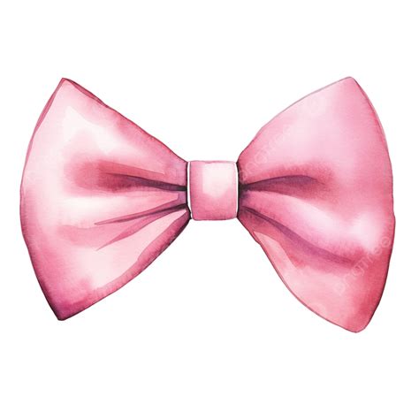Watercolor Pink Bow Tie, Watercolor, Ribbon, Bow PNG Transparent Image ...