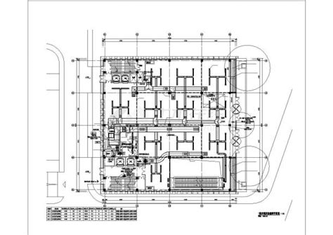 某6351㎡四层辽宁商场及车库空调防排烟系统设计施工CAD图（甲级设计院）_通排风布置图_土木在线