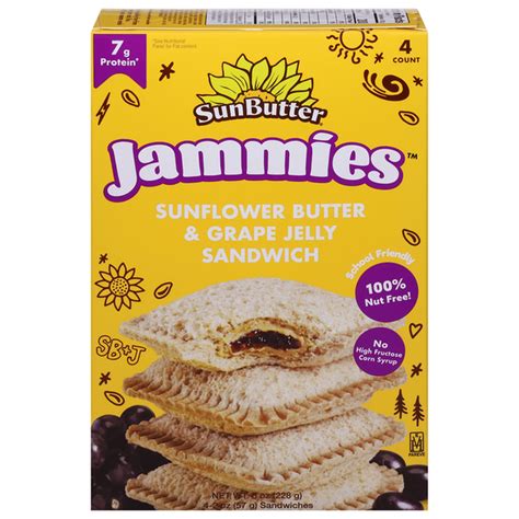 SunButter Sandwich, Sunflower Butter & Grape Jelly (2 oz) Delivery or ...