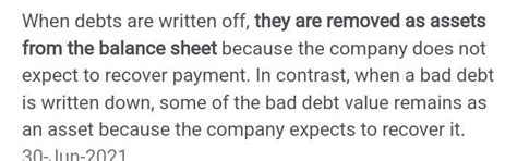 What must be done if write off bad debt and provide on reserve for ...