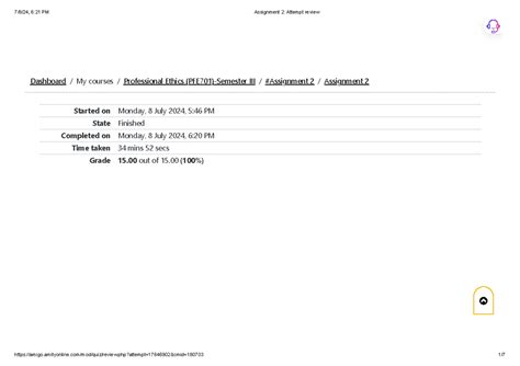 Assignment 2 Attempt review - Started on Monday, 8 July 2024, 5:46 PM ...