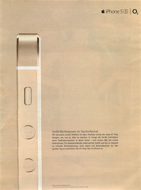 Neue iPhone 5S Printwerbung [Bild] | Apfellike.com