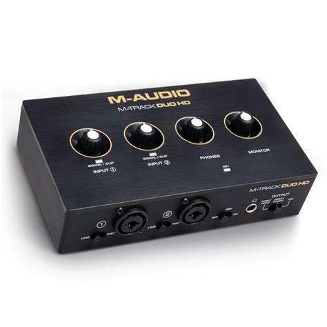 M-AUDIO M-TRACK DUO HD - Pro-Grade 2x2 USB-C Audio Interface for Mac ...
