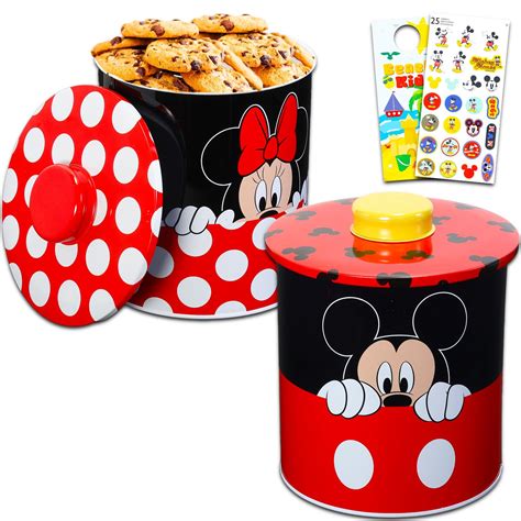 Disney Mickey and Minnie Cookie Jar Set - Bundle with 2 Mickey Mouse ...