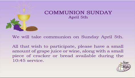 Image result for Baptist Communion Service Script