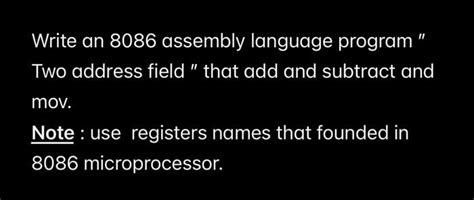 Image result for Assembly Language Programming to Add Two Numbers On 8086