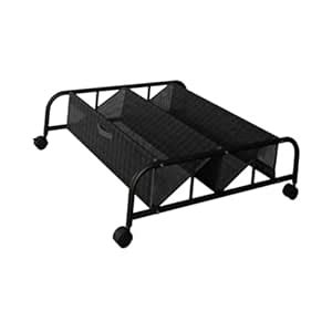 FABLOFT Under Bed Shoes Storage 2 Tier Shoe Rack Rolling Under Bed ...