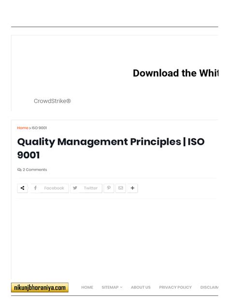 Image result for Quality Management Key Principles