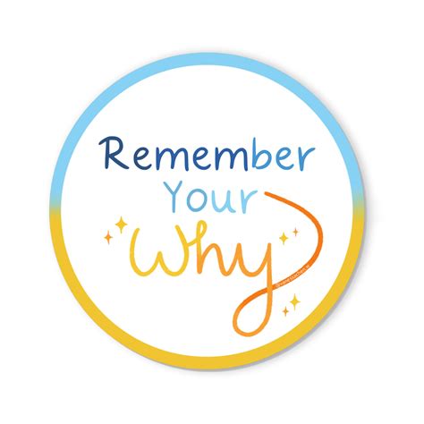 Remember Your Why Sticker – Sixtyeightcolors by Vanessa