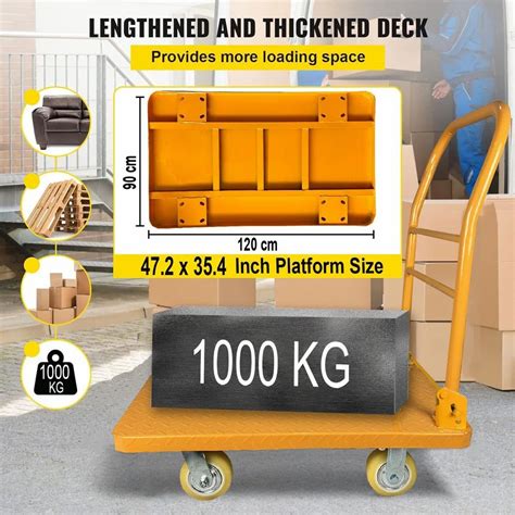 Platform Trolley - Welbuilt 3X4 Feet 1000 Kg Capacity Platform Trolley ...