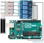 4 Channel Relay Module Interfacing with Ardino 的图像结果