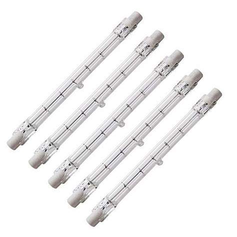 CTKcom 500-Watt 4.7-Inch J Type T3 Halogen Bulbs(5 Pack) - 118mm Double ...