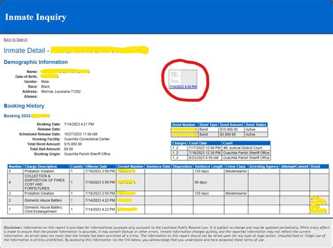 Ouachita Parish Correctional Center Roster Lookup, LA, Inmate Search