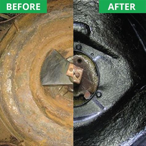 Corroseal Rust Streaks After Using Rust Converter 的图像结果