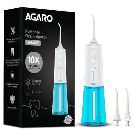 AGARO Galaxy Oral Irrigator, Portable, Cordless, Rechargeable, Flossing ...