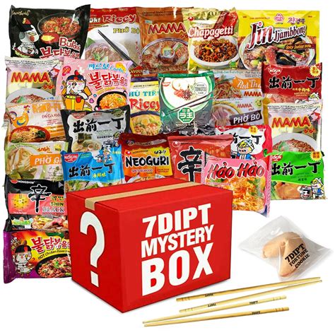 Buy 7DIPT Mystery Asian Instant Ramen Variety Bundle w Fortune Cookie ...