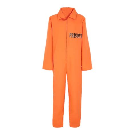 Orange Prison Jumpsuit Women Men Jail Couples Matching Prisoner Outfits ...