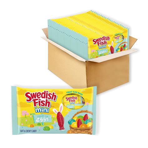 Amazon.com : SWEDISH FISH Mini with Assorted Eggs Soft & Chewy Easter ...