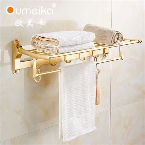 浴室置物架太空铝卫生间毛巾架 壁挂洗手间双层新款可折叠浴巾架-阿里巴巴