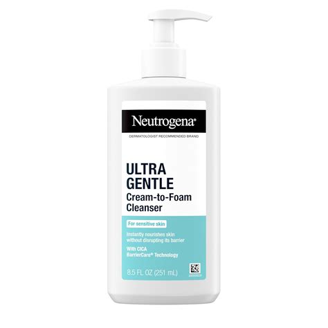 Amazon.com: Neutrogena Ultra Gentle Cream to Foaming Face Wash for ...
