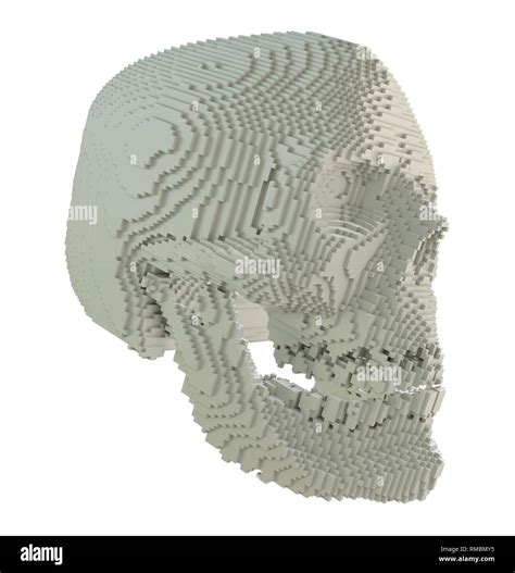 3d printed skull isolated Stock Photo - Alamy