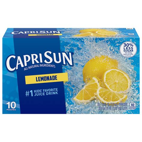 Capri Sun Juice Lemonade - 60 FZ 4 Pack – StockUpExpress