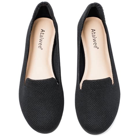 Ataiwee Women's Wide Width Flat Loafer Shoes，Comfort Plus Size Fashion ...