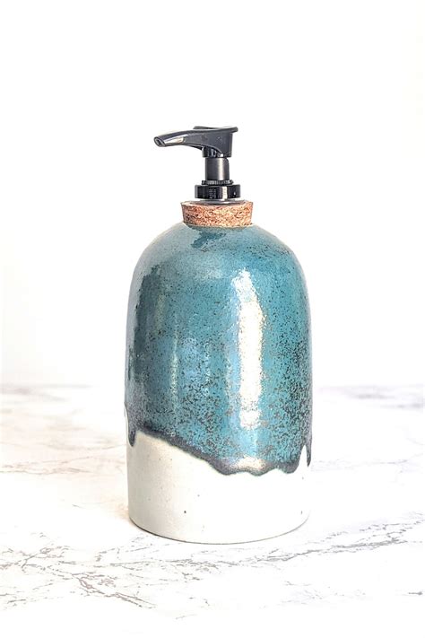 Handmade Ceramic Soap Dispenser - Etsy