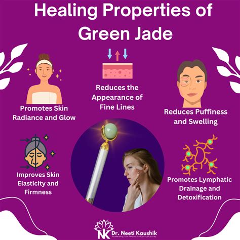 Green Jade Face Beauty Roller To Reduce Stress & Promote Relaxation ...