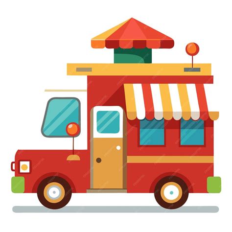 Food truck clipart vector art and illustration | Premium AI-generated ...